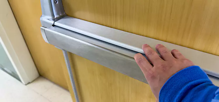Installing a Push Bar on a Door Millbrae